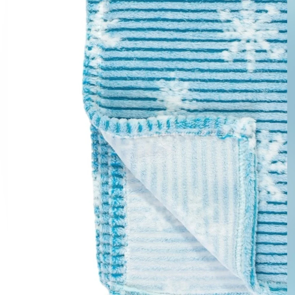 Snowflake Printed Textured Plush